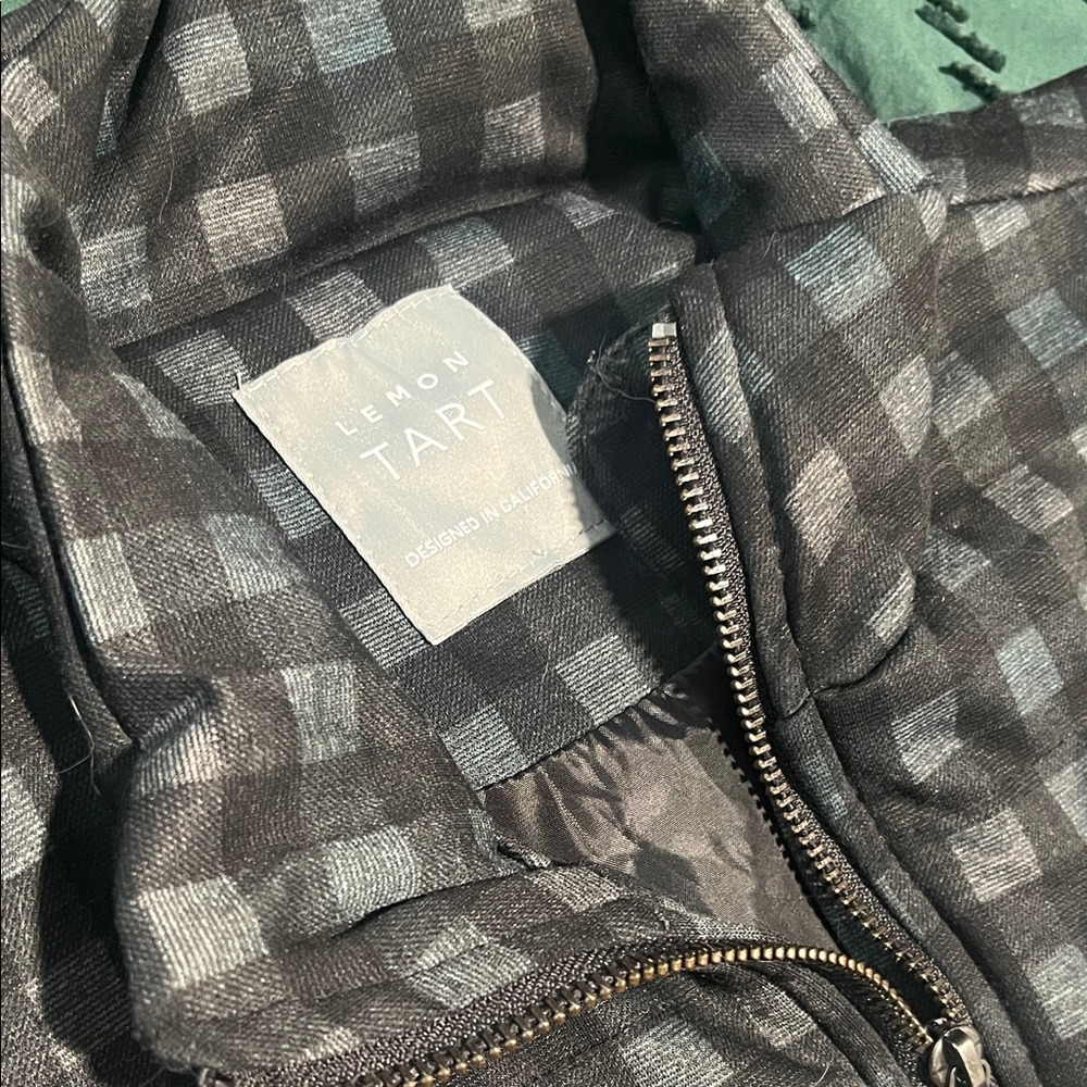 Lemon Tart Checkered Vest